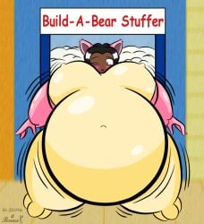 2008 belly_expansion breast_expansion build-a-bear cheeks_inflation female full_body_inflation inflation konekoryu oc pokemon skitty_(cosplay) stuffing_(material) tagme