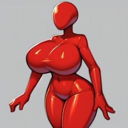 1:1 1girls 5_fingers ai_generated bald belly belly_button big_breasts breasts cleavage faceless faceless_female featureless_breasts featureless_crotch female female_only grey_background hips hourglass_figure huge_breasts human human_only humanoid ilya_efimov inflatable large_breasts navel no_nipples no_pussy red_body red_skin simple_background solo solo_female stable_diffusion standing thick thick_thighs thighs voluptuous wide_hips