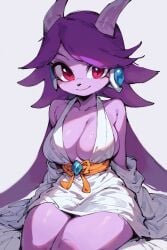 ai_generated anthro aquatic_dragon dragon female female_protagonist freedom_planet freedom_planet_2 looking_at_viewer sash_lilac video_games water_dragon xerberus0