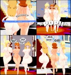 3d 3girls amanwithnoplan comic female mario_(series) multiple_girls nude princess_daisy princess_peach princess_rosalina super_mario_bros.