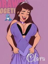 ai ai_generated big_breasts black bra princess purple_nipples tagme video