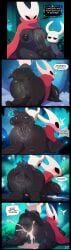 5koma ai_generated all_fours anthro anthro_penetrated areola arthropod ass balls big_areola big_balls big_breasts big_butt big_nipples big_penis black_balls black_body black_skin blush bodily_fluids bottomless breasts cloak clothed clothing comic cum cum_in_pussy cum_inside cum_splatter dialogue duo ejaculation english_text erection fecharis female female_focus female_penetrated from_behind_position genital_fluids genitals glans hellsonger hi_res hollow_knight hornet_(hollow_knight) huge_balls huge_breasts huge_butt huge_cock humanoid_genitalia humanoid_penis insects larger_female larger_penetrated long_penis male male/female male_penetrating male_penetrating_female mostly_nude motion_lines nipples orgasm penetration penile penile_penetration penis penis_in_pussy perching_position precum precum_drip protagonist_(hollow_knight) puffy_areola pussy pussy_juice retracted_foreskin sex size_difference small_but_hung small_dom_big_sub smaller_male sweat team_cherry text the_knight_(hollow_knight) thick_penis thick_thighs throbbing_penis vaginal_penetration vein veiny_penis vessel_(species)