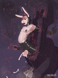 2024 3:4 7b7a2f absurd_res ambiguous_gender anthro anthro_focus armwear asinus balls black_chastity_cage bodily_fluids bondage bound chastity_cage chastity_device clothing cum cum_drip cum_on_balls cum_strand cum_while_chaste cumshot digital_media_(artwork) digital_painting_(artwork) disembodied_hand donkey dripping ejaculation elbow_gloves equid equine fully_bound genital_fluids genitals ghost_hand gloves group half-closed_eyes hands-free handwear hi_res latex latex_clothing long_ears looking_pleasured male male_anthro male_focus mammal narrowed_eyes navel nipple_tape open_mouth painting_(artwork) pasties signature simple_background solid_chastity_cage solo_focus spontaneous_ejaculation steam strapon strapon_over_chastity tape teeth wearing_chastity_cage wearing_chastity_device