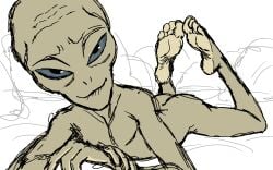 1boy 2025 alien alien_humanoid bald barefoot big_talk_pictures classic_alien digital_drawing_(artwork) digital_media_(artwork) feet foot_ninja15 gay hi_res humanoid male male_only nude paul_(film) paul_(paul) relativity_media sketch solo unfinished universal_pictures universal_studios working_title_films yaoi