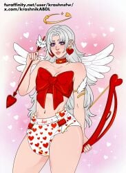 abdl blue_eyes cupid diaper diaper_fetish diaper_under_clothing female human valentine valentine's_day valentines_day