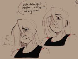 comic comic_panel continuation deltanoir deltarune dialogue expressions kris_(deltarune) suggestive susie_(deltarune) text text_bubble thelostmoongazer undertale_(series) undertale_au