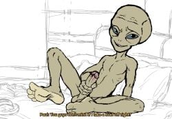 2025 alien alien_humanoid bald balls barefoot big_talk_pictures classic_alien feet foot_ninja15 gay genitals hi_res humanoid male male_only masturbation nude paul_(film) paul_(paul) penis relativity_media sketch solo unfinished universal_pictures universal_studios working_title_films yaoi