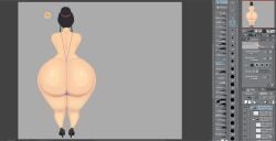 1girl 1girls ass_bigger_than_head ass_focus big_ass chichi dragon_ball_super dragon_ball_z female gattito huge_ass hyper hyper_ass imminent_sex large_ass tagme wip