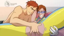 2boys 2d 2d_animated 2d_animation anal anal_fingering animated animation arm_scar comission dispatch_(game) ear_notch erect erect_cock erect_dick erect_penis erection fingering fingering_ass fingering_partner gay goggles luckylui male male_only ripped_clothing ripped_pants robert_robertson shirtless skinny tagme video waterboy_(dispatch) yaoi