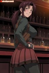 1girls ai_generated aindroidparanoid ass bar big_ass big_breasts big_butt black_lagoon breasts busty curvy cute fat_ass female female_only hair hi_res hips huge_ass huge_breasts human large_ass large_breasts legs looking_back looking_back_at_viewer narrow_waist rebecca_lee revy skirt slim_waist tagme thick_ass thick_thighs uniform voluptuous waist wide_hips