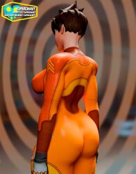 1girls 3d activision big_ass big_breasts big_thighs blizzard_entertainment breasts curvaceous curvy curvy_figure female hips legs lena_oxton light-skinned_female light_skin mature mature_female overwatch slim_waist supercasket thick thick_hips thick_legs thick_thighs thighs tracer tracer_(overwatch_2_suit) voluptuous waist wide_hips