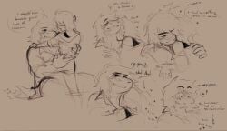 clothing comic comic_panel continuation deltanoir deltarune hug kissing kris_(deltarune) licking licking_pussy suggestive susie_(deltarune) thelostmoongazer undertale_(series) undertale_au