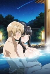 1boy 1girls accurate_art_style adult_and_teenager age_difference ai_generated almost_naked alternate_hairstyle anime_style ara_ara arm_behind_head arm_under_breasts barely_clothed bathhouse before_sex big_breasts black_hair blonde_hair blunt_bangs blush breasts breasts_out brown_eyes busty calm censored_nipples child_bearing_hips cleavage closed_mouth convenient_censoring couple covered_nipples cuddling detailed_background duo duo_focus earrings ebihara_urara exposed_breasts facing_viewer female female_focus female_only flirting flirting_with_viewer front_view functionally_nude functionally_nude_female gentle_smile hair_bun hair_intakes half-closed_eyes hime_cut hot_spring hourglass_figure hourglass_figured_female huge_breasts hugging hugging_from_behind in_love in_love_with_cock in_water inviting_to_sex jewelry large_breasts long_hair looking_at_viewer lovers male/female mature mature_female milf mostly_nude motherly naked_towel narrowed_eyes night older_female_and_younger_male onsen outdoors partially_submerged pinup presenting presenting_breasts relaxing rin_x_sen rin_x_sen_+_ran_-_sem_cross_mix romantic romantic_ambiance romantic_couple romantic_night seducing seduction seductive seductive_body seductive_eyes seductive_gaze seductive_look seductive_mouth seductive_pose seductive_smile sexy sexy_body shooting_star side_view sidelocks single_hair_bun sitting slim_waist solo starry_sky steam steam_censor stud_earrings teacher_and_student thick_thighs thighs tied_hair towel towel_only upper_body very_long_hair voluptuous voluptuous_female water white_skin wholesome wide_hips