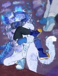 against_surface against_table consensual cum_in_pussy cum_inside friends_with_benefits inphernal lifting lovers non-human patreon patreon_exclusive patreon_reward phighting prosthetic roblox roblox_game robloxian rocket_(phighting) self_upload simple_coloring slingshot_(phighting) softngently speech_bubble tail text transmasc transmasc_creampied