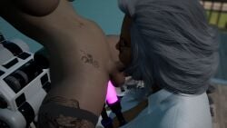 1female 1futa 3d blow_job curvy dildo dildo_in_ass dildo_in_pussy dildo_insertion female femdom fishnets futanari giving_head grey_hair incest incest_(lore) milf mother_and_daughter oc older_female oral oral_sex self_upload skinny sucking sucking_dick sucking_penis tattoo tattoos tied_up torture transgender_woman yuri