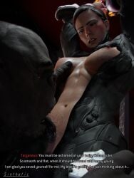 2026 3d abs alien angry ape armor armored armored_female arms_up big_dom_small_sub blender blush breast_grab breasts breasts_out brown_eyes brown_hair captive captured captured_heroine dark-skinned_male dark_hair dark_skin defeated dialogue digital_media_(artwork) dominant_male facial_hair female halo_(series) haplorhine hi_res irritated jiralhanae larger_male licking licking_stomach licking_sweat light_skin looking_down male male/female maledom mammal microsoft muscular muscular_male narrowed_eyes nipples primate pubic_hair pubic_hair_peek restrained ripping_clothing sarah_palmer science_fiction sinthetic size_difference smaller_female spartan_(halo) sweat targaneus_(sinthetic) techsuit watermark