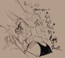 ambiguous_gender anthro comic comic_panel continuation deltanoir deltarune dialogue female hairy_pussy human human_licking_anthro kissing kris_(deltarune) licking_pussy moan moaning suggestive susie_(deltarune) thelostmoongazer undertale_(series) undertale_au