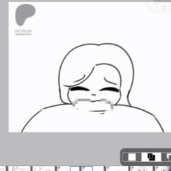 alex_(minecraft) animated blowjob censored female kathiana_art long_hair long_penis minecraft patreon patreon_exclusive patreon_only_post patreon_reward sucking_penis unfinished wip work_in_progress