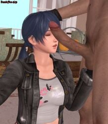 1girls 3d 3d_(artwork) artist_name balls big_penis blue_hair cfnm closed_eyes clothed clothed_female clothed_female_nude_male crossover dante_(dmc:_devil_may_cry) danteace69 dead_or_alive devil_may_cry devil_may_cry_(series) erect_penis female female_focus marinette_dupain-cheng miraculous:_tales_of_ladybug_and_cat_noir miraculous_ladybug nude_male partial_male penis pigtails straight testicles