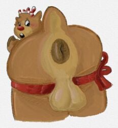 1boy anthro anthro_male anthro_only anthro_solo antlers anus ass ass_focus back_view backsack backview balls blush brown_anus brown_body brown_fur butt_focus chubby chubby_anthro chubby_male dandy's_world deer digital_media_(artwork) donut_anus equine_anus furry furry_male furry_only furry_solo genitals hoof_hands jpeg male male_anthro male_ass male_ass_focus male_butt male_butt_focus male_furry male_only no-human no_human no_humans non-human non-human_only only_furry only_male open_mouth plain_background puffy_anus red_nose red_ribbon reindeer ribbon roblox roblox_game rudie_(dandy's_world) simple_background solo solo_anthro solo_furry solo_male striped_antlers tail testicles unknown_artist video_games white_background
