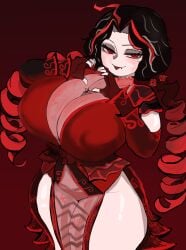 big_breasts limbus_company nicolina_(limbus_company) nipples_visible_through_clothing project_moon tagme