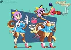 anthro argentdraws bimbo bimbo_lips bimbofication breast_expansion english_text ghost_trick high_heels huge_breasts human_to_anthro kamila patreon_logo patreon_url rubberhose smile smoking snout snout_growth text thick_lips thick_thighs toon_tf toonification toony toony_eyes toony_face transformation url what wtf