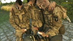 army bukkake cum cum_on_face cum_on_uniform cumshot exhibitionism gay gay_male gay_sex jerkbuds jerking_off jerkingoff jerkingoff_together male masturbation medal_of_honor_airborne military outdoors soldier soldiers tommys_eagle_hq uniform ww2