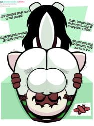 anthro ass backsack balls big_balls big_butt butt_grab clothing deepthroat deepthroat_facesitting duo euphorica fellatio female female_penetrated genitals hand_on_butt herm hi_res homestuck intersex intersex/female jade_harley knot knotting legwear ms_paint_adventures oral oral_penetration oral_sex penile rose_lalonde sex thigh_highs throbbing throbbing_balls