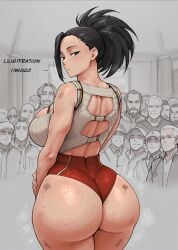 ai_generated huge_ass huge_breasts momo_yaoyorozu my_hero_academia voluptuous