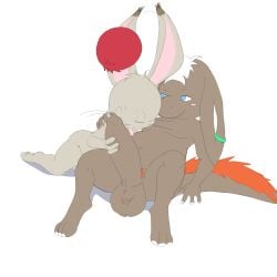 absurd_res balls blush final_fantasy final_fantasy_tactics foreskin genitals handjob hi_res kneeling licking lying male male/male mammal moogle nu_mou nude oral penile penis penis_lick piercing pubes sex slightly_chubby square_enix tapering_penis tongue tongue_out twerpishimp