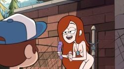 animated dildo dipper_pines disney gravity_falls lifeguard nude_female pussy wendy_corduroy whistle whistle_around_neck