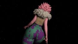 3d animated big_ass boku_no_hero_academia cybrokrimson mina_ashido my_hero_academia tagme video virtamate