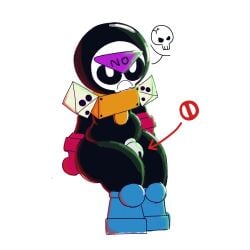 angry brawl_stars chastity_cage meeple_(brawl_stars) sketch
