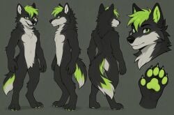 ai_generated reference_image reference_sheet sparky_(korowolf) wolf