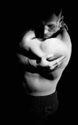 bara black_and_white cyberpunk_2077 erotic-3d-art jackie_welles male male_only pinup