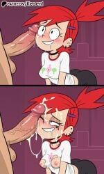 1boy 1girls accurate_art_style after_fellatio after_oral ai_generated all_fours ass bedroom before_and_after big_ass big_breasts black_eyes blush blush breasts cartoon_network choker cum cum_in_mouth cum_on_face dick drooling exposed_breasts fellatio female female_only foster's_home_for_imaginary_friends frankie_foster hair_ornament hard_nipples hi_res horny huge_cock keoenl light-skinned_female light-skinned_male light_skin lipstick masturbation medium_breasts nipples one_eye_closed orgasm panels patreon penis ponytail red_hair red_lipstick shirt skirt solo solo_female solo_focus teeth torn_clothes