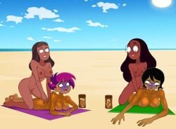4girls ahe_gao anoneysnufftan applying_sunscreen asphyxiation batman_(series) beach beach_towel black_hair blonde_hair blue_blush blush blush blushing_profusely breasts brown_hair carmelita_aves cartoon_network connie_maheswaran dark-skinned_female dark_skin dc_comics disney_channel el_tigre embarrassed embarrassed_nude_female empty_eyes female female_only glasses harley_quinn humiliation imminent_death killer_lotion long_hair lotion lotion_bottle mascara_tears massage mind_break mother_and_daughter murder nickelodeon nipples nude nude_beach oil oiled ophelia_ramirez orgasm peril picture_in_picture priyanka_maheswaran punishment purple_hair rubbing sand shiny_skin short_hair snuff star_butterfly star_vs_the_forces_of_evil steven_universe suffocation summer sunbathing sunscreen tan tanned tanned_female tanned_skin the_life_and_times_of_juniper_lee tongue_out towel voltura