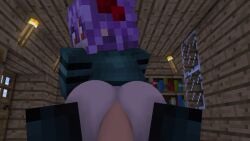 1boy 3d_animation 5girls animated blaze_(minecraft) bouncing_ass cave_spider enderman enderwoman female ghast ghast_(minecraft) gif male minecraft mob_talker mojang penetration pov reverse_cowgirl_position riding riding_penis sex spider_(minecraft)