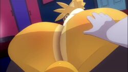 animated annoyed anthro ass_focus ass_grab ass_jiggle big_ass big_ass_(male) disembodied_hand disembodied_hands grabbing_ass looking_at_viewer looking_back pov pulling_down_pants sleepyras sound tagme talking_to_viewer video voice_acted
