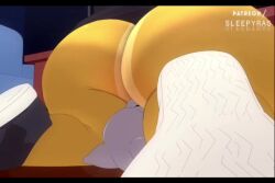 animated anthro ass_focus ass_smothering big_ass big_ass_(male) facesitting huge_ass larger_male patreon shaking_ass shaking_butt size_difference sleepyras smaller_ambiguous smaller_anthro sound tagme video voice_acted wiggling_ass