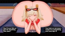 3d 3d_model alternate_ass_size ass ass_bigger_than_body ass_bigger_than_breasts ass_bigger_than_head ass_bigger_than_torso ass_cleavage ass_focus ass_shake ass_up ass_visible_from_the_front big_ass big_breasts big_butt big_cleavage blonde blonde_female blonde_hair blonde_hair_female bottom_heavy bottomless bottomless_female breasts burnice_white cleavage cyshen dat_ass english_text front_view front_view_butt gigantic_ass gigantic_butt glowing glowing_eyes holding_head huge_ass huge_breasts huge_butt hyper hyper_ass hyper_butt jiggle jiggling jiggling_ass jiggling_butt large_ass large_breasts large_butt large_cleavage laying_down laying_on_bed laying_on_stomach movement movement_lines orange_eyes shades tease teasing teasing_viewer text text_box text_bubble thick thick_ass thick_butt watermark wink winking winking_at_viewer wobbling_ass wobbling_butt zenless_zone_zero