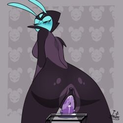 1:1 2d_animation alien animated antennae_(anatomy) anthro anus ass back_boob ben_10 big_breasts big_butt biped black_sclera bodily_fluids breasts cartoon_network deep_penetration dildo dildo_in_pussy dildo_insertion female genital_fluids genitals hi_res kineceleran leyla0223 looking_back looking_pleasured loop mouthless narrowed_eyes noseless nubbed_dildo pattern_background penetration pupils pussy px_0-25 rear_view riding_dildo sex_toy sex_toy_in_pussy sex_toy_insertion short_playtime side_boob signature simple_background solo vaginal_fluids vaginal_penetration vaginal_penetration white_pupils wide_hips