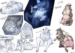 2025 anthro anthro_penetrated anus areola ass biped blue_sclera bodily_fluids bovid breasts brown_body brown_fur caprine clenched_teeth cloven_hooves digital_media_(artwork) dragon duo english_text female female_penetrated feral fingers front_view fur genitals goat halo heart_symbol hooves horn huge_udders lizet lizet_(character) lying mammal mythological_creature mythological_scalie mythology navel nipples nude nude_anthro nude_female on_front one_eye_closed open_mouth penetration pussy quadruped rear_view saliva scalie sitting smile standing tail teats teeth text vaginal_penetration vaginal_penetration wings