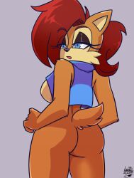 sally acorn from archie comics by deathzera
