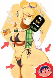 isabelle (animal crossing) from animal crossing by marlosart