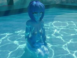 1girls 3d 3d_(artwork) 3d_render blender blender_(software) blue_body blue_eyes blue_hair blue_skin casual casual_exposure casual_nudity exhibitionism hat_o8 lapis_lazuli_(gem) lapis_lazuli_(steven_universe) no_bra no_clothes no_panties no_sex nude nude_female pool posing public public_nudity solo solo_female steven_universe