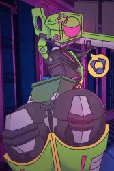 1_eye 2d angry antenna armless ass ass_focus big_ass bubble_butt game_screenshot_background gun huge_ass huge_hips looking_back massive_ass no_arms notanalt pink_eyes robot self_upload sentry_(ultrakill) solo thick_thighs thighs turret ultrakill weapon wide_hips