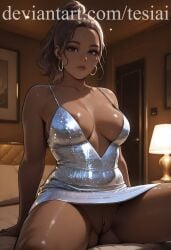 1girls ai_generated ass big_ass big_breasts breasts female female_only grand_theft_auto grand_theft_auto_vi lucia_caminos no_panties tan_body tan_skin tesiai thick_thighs