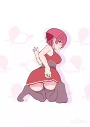 1girls 2d 2d_animation animated animated_gif ass ass_focus back_view black_panties butt_focus female gif heterochromia hololive hololive_fantasy hololive_japan houshou_marine left_sio legwear lifting_dress lifting_skirt looking_at_viewer looking_back panties red_hair showing_ass showing_off showing_panties solo solo_female solo_focus stockings tagme thighhighs twintails viewed_from_behind virtual_youtuber