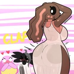 2025 2d_animation amphibian animated anthro ass ass_clapping axolotl big_breasts big_butt big_penis blush bodily_fluids bouncing_breasts bouncing_butt breasts cinnamon_(oxyoxyoxyox) clothing cum dark_sclera dress ejaculation emanata female genital_fluids genitals group heart_symbol hi_res jumping lagomorph leporid licorice_(oxyoxyoxyox) long_ears loop male mammal marine marshmallow_(oxyoxyoxyox) mole_salamander onomatopoeia oxyoxyoxyox penis rabbit salamander shirt short_playtime signature simple_background smile sound_effects surprised_expression text topwear translucent trio white_clothing white_shirt white_topwear yellow_clothing yellow_shirt yellow_topwear